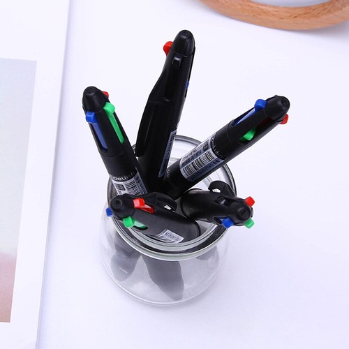 4 in 1 Multicolor Pen Retractable Ballpoint Pen 0.7mm Ball Writing Pens Plastic - Picture 14 of 16