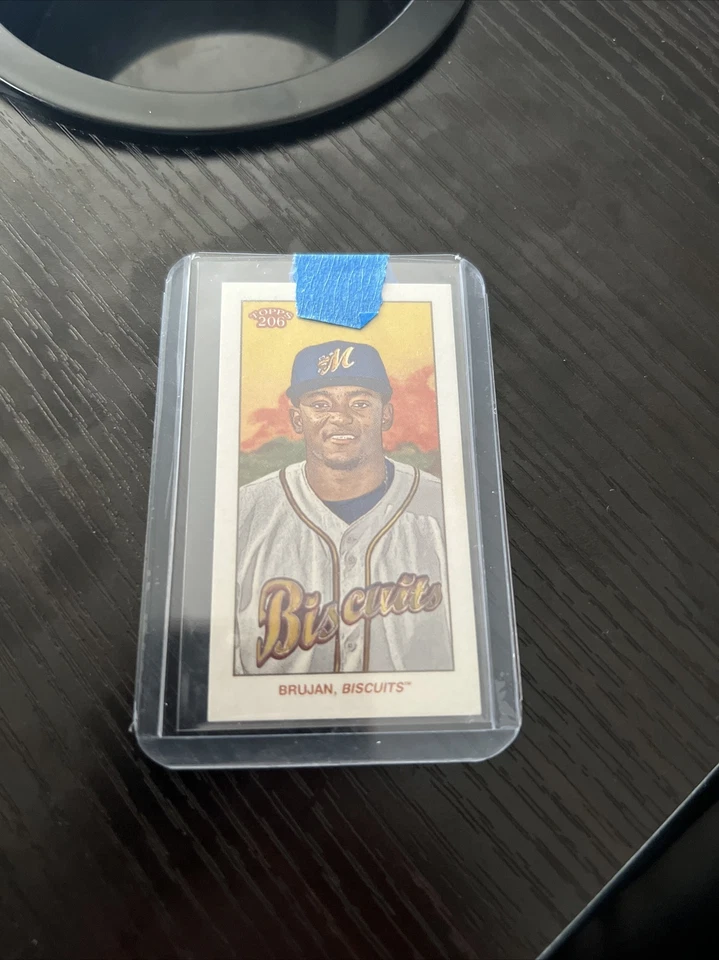 2020 Topps 206 VIDAL BRUJAN Sweet Caporal Back Prospect SP Biscuits T206 RAYS - Image 2 of 3