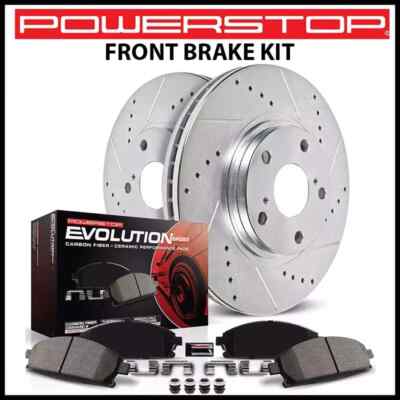 Powerstop Z23 Evolution Slotted Brake Rotor & Pad Kit for 20-24 Toyota Camry TRD
