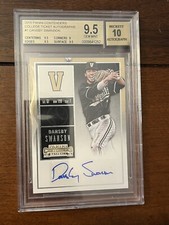 Dansby Swanson 2015 Panini Contender’s College Ticket Auto BGS 9.5