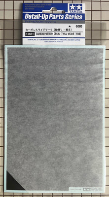 Tamiya RC Sticker Decal Carbon Pattern Twill Weave Fine # 12681