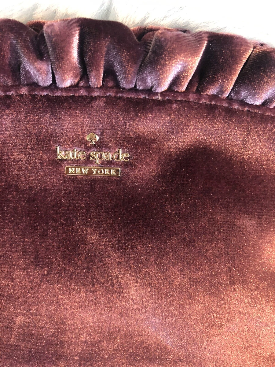Kate spade online velvet cosmetic bag