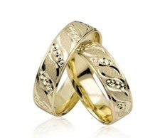 2x333 Gold Trauringe Eheringe PAARPREIS Gelbgold Paarringe Eheringe inkl. Gravur