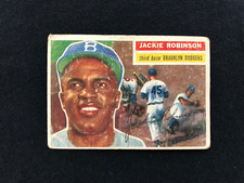 1 CARD 1956 TOPPS #30 JACKIE ROBINSON BROOKLYN DODGERS BASEBALL