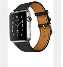 CAILIN For Apple 4 Series Luxury Watch Band 44MM Black Leather