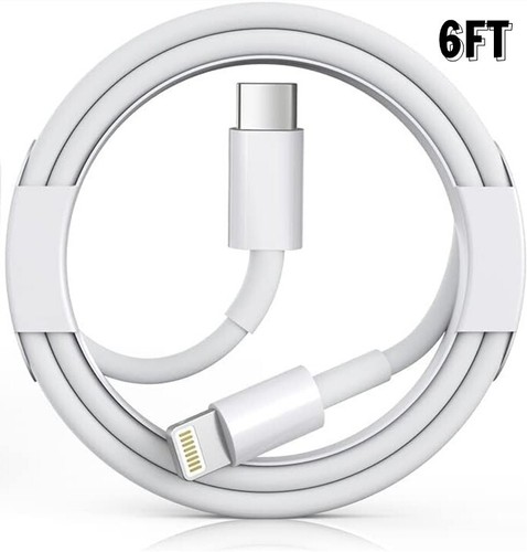 3FT 6FT 20W PD Fast Charging USB-C Charge Cable for iPhone 14 13 12 11 Pro Max - Photo 18 sur 21