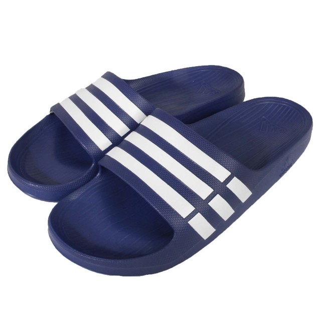 adidas navy blue flip flops