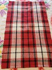 Woven Cotton Kitchen Rug Country Farmhouse Woven Black Red White 24” x 38”