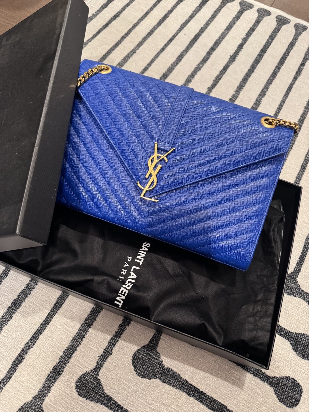 Borsa a cassandra Saint Laurent YSL blu