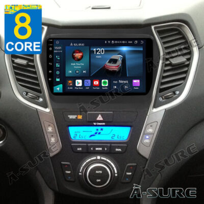 4+64GB for Hyundai Santa Fe 2012-2018 Android 13 Apple Carplay Car Radio Stereo