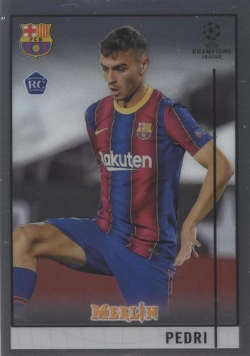 Pedri 2020-21 Topps Merlin UEFA Chrome RC Rookie Barcelona/Spain