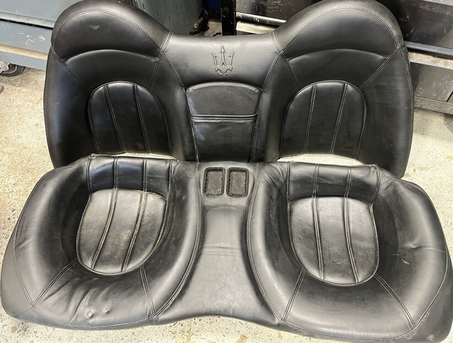 Maserati Coupe 4200 - Rear Seat Set - Saddle Black