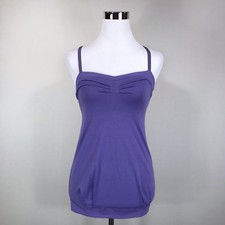 Lululemon Grapeseed Pure Focus Workout Tank Top Blouson Crisscross Straps Size 2