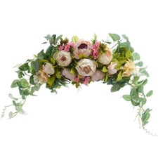 Künstliche Blumen Reihe Kranz Bogen Hintergrund Girlande DIY Hochzeit Heim Dekor