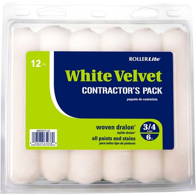 RollerLite 6'' x 3/4'' Dralon Woven Mini Roller Cover Refill 12/Pack 5/Case