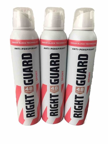 Right Guard Womens Anti-Perspirant Deodorant Spray Sport 250ml x 3 - Picture 10 of 11