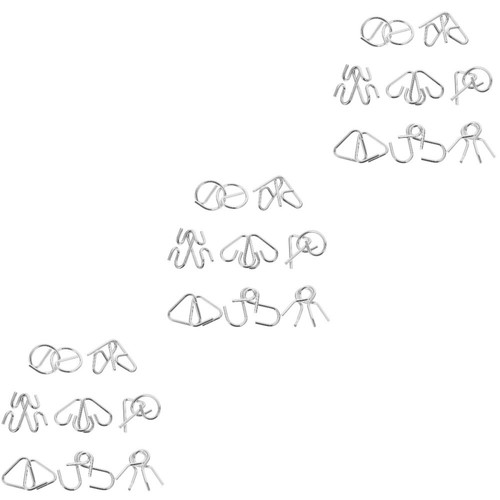 3 Pieces Gedankenspiel Entwirrungsrätsel Spielzeug Geist Kind - 第 1/12 張圖片
