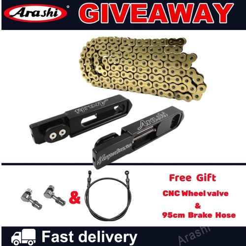 Swingarm Extensions + O-Ring Chain Brake Line For Suzuki Hayabusa 2020-2024 2021 - Foto 1 di 24