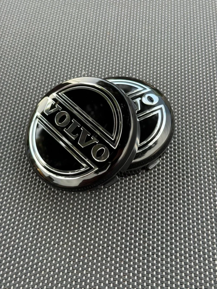VOLVO 4X  BLACK Hub Caps 64mm/2.51in S60 V70/XC70 S80 XC90 C70... - Image 3 of 4
