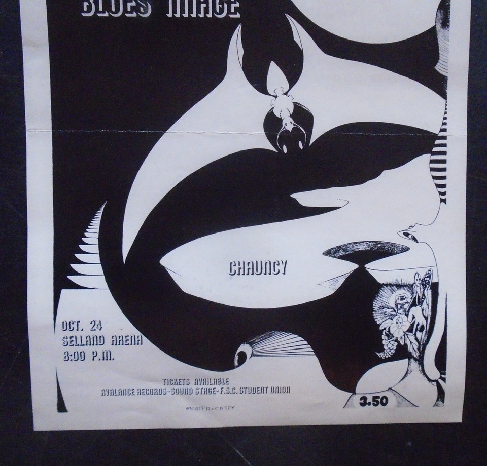 ORIGINAL CONCERT HANDBILLIRON BUTTERFLYBLUES IMAGEOCT 24_1969