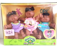 Cabbage Patch Kids Triplets Singing Dolls! 🎶 (So Cute!) see video!