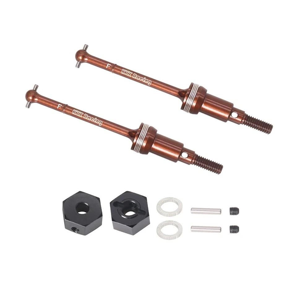 KYX New upgrade steel Front Rear Drive Shaft for RC Car ARRMA 1/14 MOJAVE GROM - Image 2 of 4