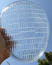 Vintage Bi-ray By C.m. Hall Lamp Co. Head Lamp Headlight Glass Lens 15526