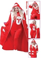 velvet pajama set with robe- 3 Sets