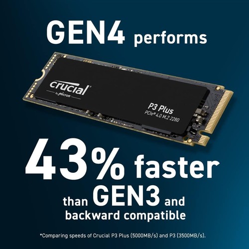 Crucial P3 Plus 2TB PCIe Gen4 3D NAND NVMe M.2 SSD CT2000P3PSSD8 - Picture 6 of 6