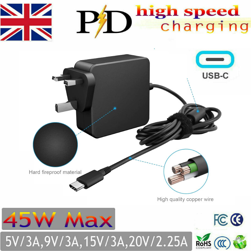 Chargeur 65W USB C Ordinateur Portable Pour ASUS Zenbook 14 13