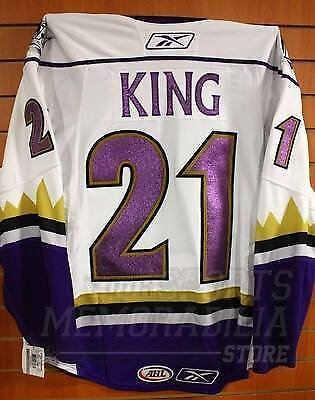Dwight King Manchester Monarchs Game Issued Hockey Jersey Los