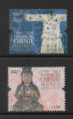 PORTUGAL 10 YEARS OF MUSEU DO ORIENTE - 2 MNH STAMPS - 2018 - Picture 1 of 1