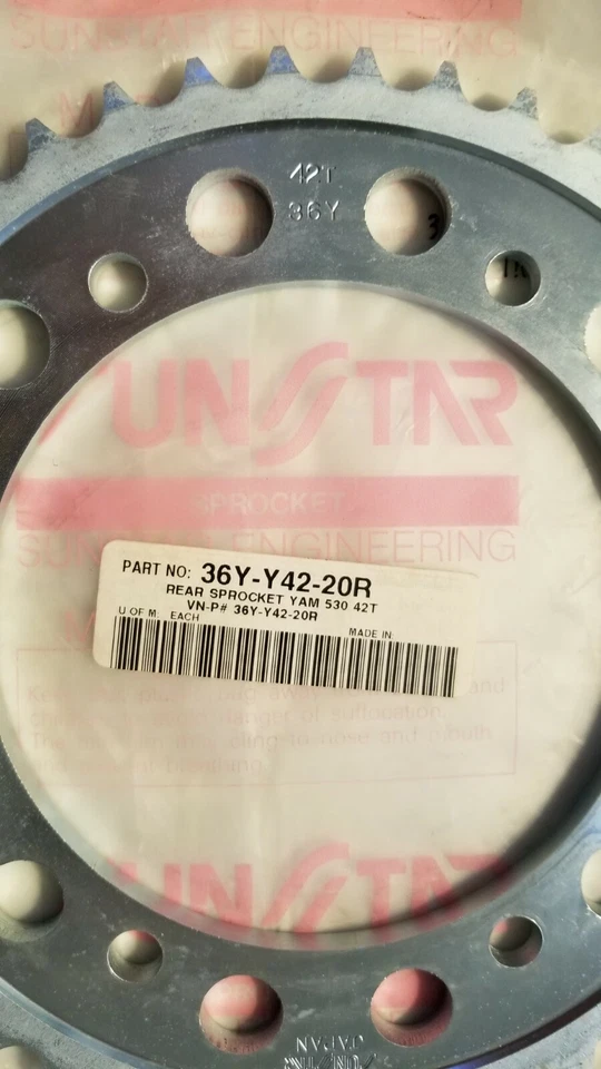 NUEVO Piñón trasero de acero Yamaha YZF600R Sunstar 36Y-Y42-20R Foto 3 de 3