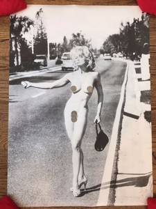 madonna nude hitchhiker poster Madonna nude hitchhiker poster