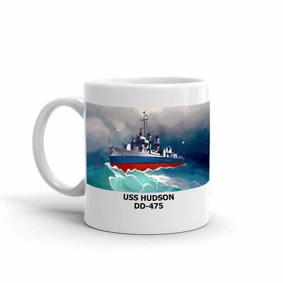 Navy Emporium USS Hudson DD-475 Coffee Cup Mug