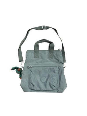 Kipling Women's Eleva Convertible Crossbody Tote Bag Field Green Water-resistant