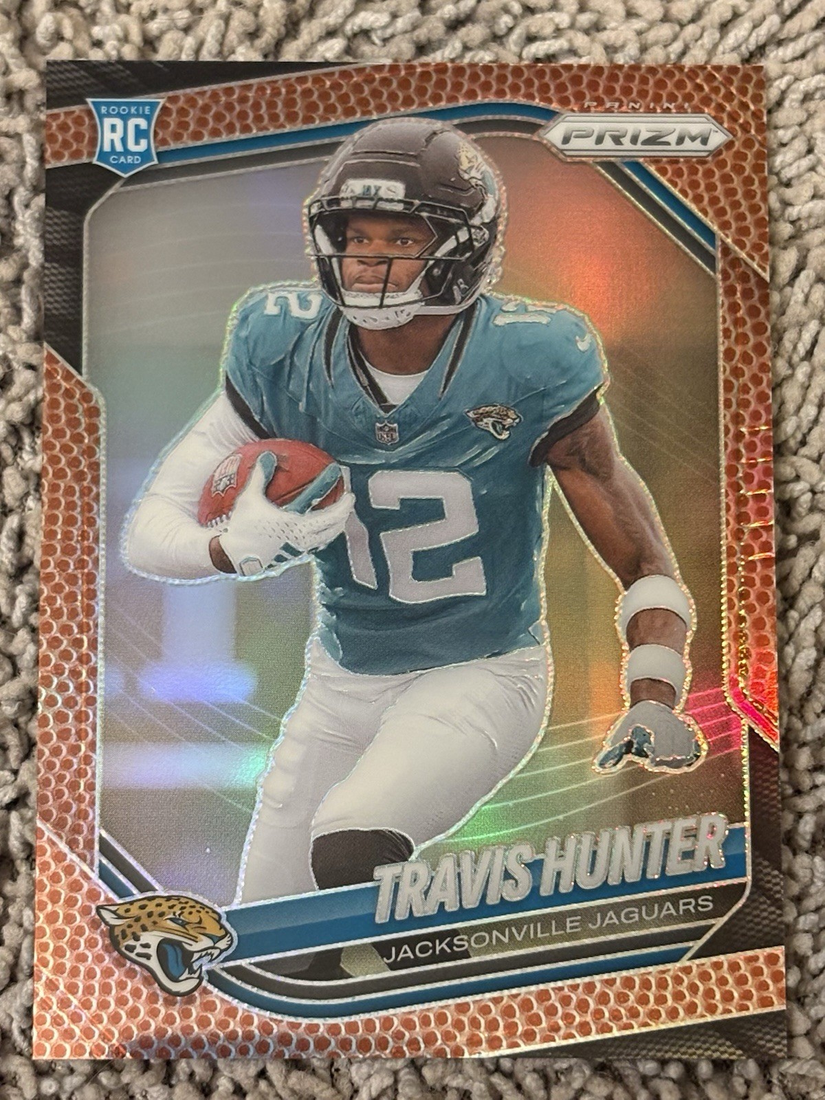 2025 Panini Prizm - TRAVIS HUNTER - #301 Pigskin Prizm #/180 Rookie RC Jaguars