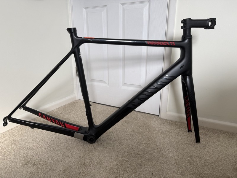 Canyon Endurace CF Carbon Bike Frame, Stem, Headset & Forks - Read Description