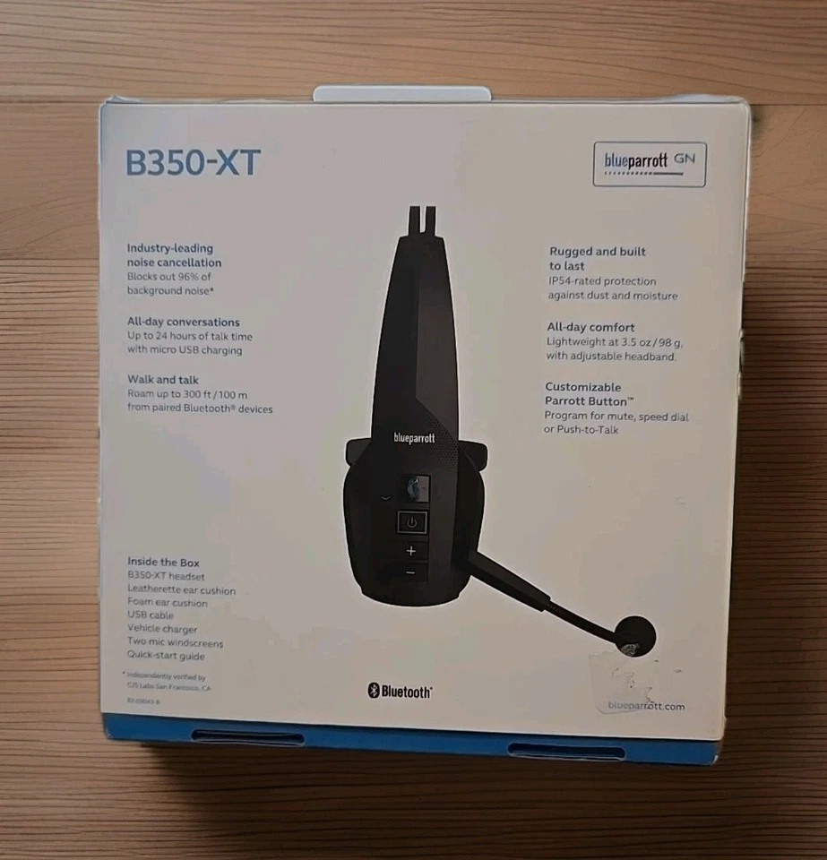 Auriculares ligeros con cancelación de ruido BlueParrott B350-XT - Nueva caja abierta Foto 2 de 2