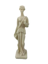 Hebe Juventas Greek Goddess Of Youth Statue 10" Ivory Figure Souvenir Alabaster?