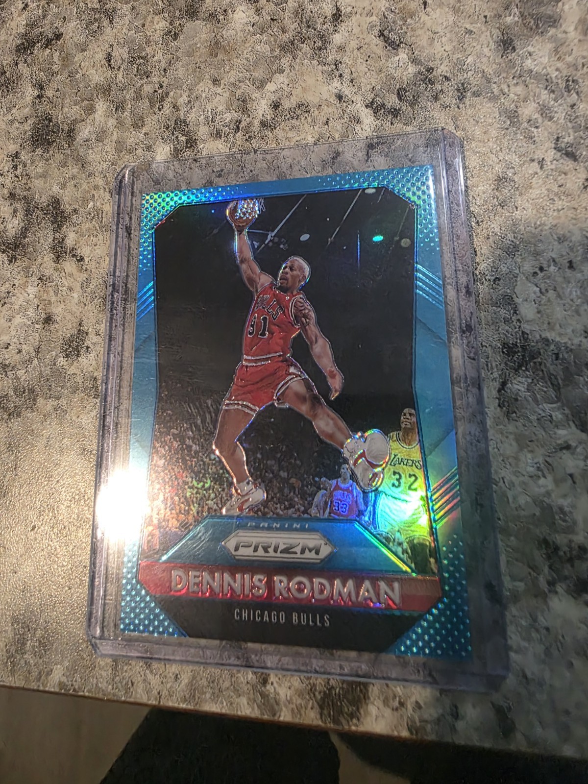 2015-16 Panini Prizm - Dennis Rodman #245 Light Blue Prizm /199