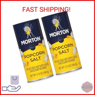 Morton Popcorn Salt, (3.75 oz), 2-Pack, Perfect for Popcorn & Seasoning
