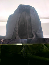 Mens Black Full Zip Fleece Hoodie Hooded Pock...