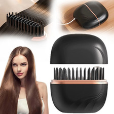 Mini Hair Straightener Brush Rechargeable  Cordless Hair Straightener Comb SP