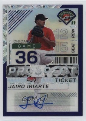 2024 Prospect Edition Purple Scope Prizm Signatures 1/49 Jairo Iriarte Auto 16tx