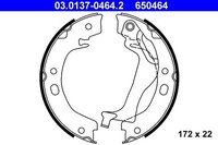 NEU - ATE 03.0137-0464.2 Bremsbackensatz, Feststellbremse FüR Toyota