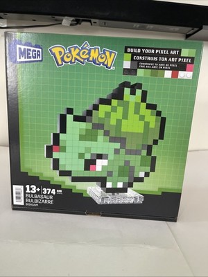 MEGA Pokemon Bulbasaur Pixel Art Building Kit - 374 pcs - New Sealed G62