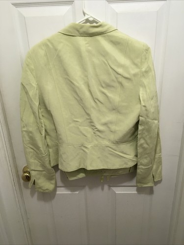 Women's Jones Wear 2 Piece Career Jacket and Skirt Suit Size 8 Lime Green!! - Picture 7 of 16