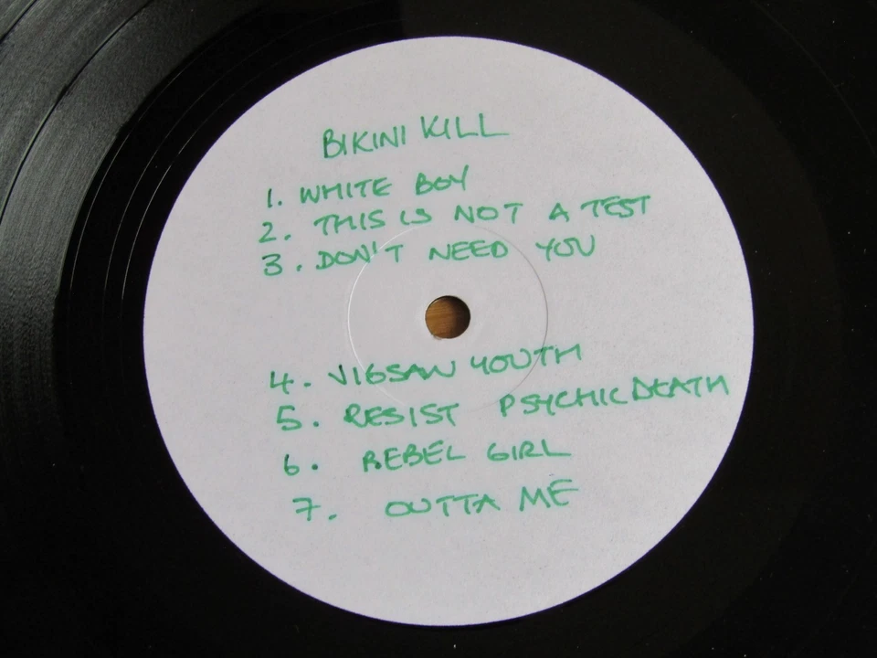 Bikini Kill Huggy Bear John Peel Copy Provenance Vinyl  Test Pressing 1993 - Image 3 of 4