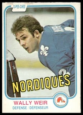 1981-82 O-Pee-Chee #284 Wally Weir Quebec Nordiques